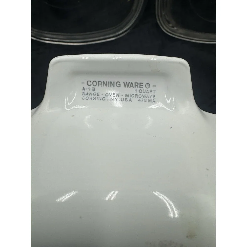 Set Of 2 Spice Of Life Corningwear Baking Dishes With Lids